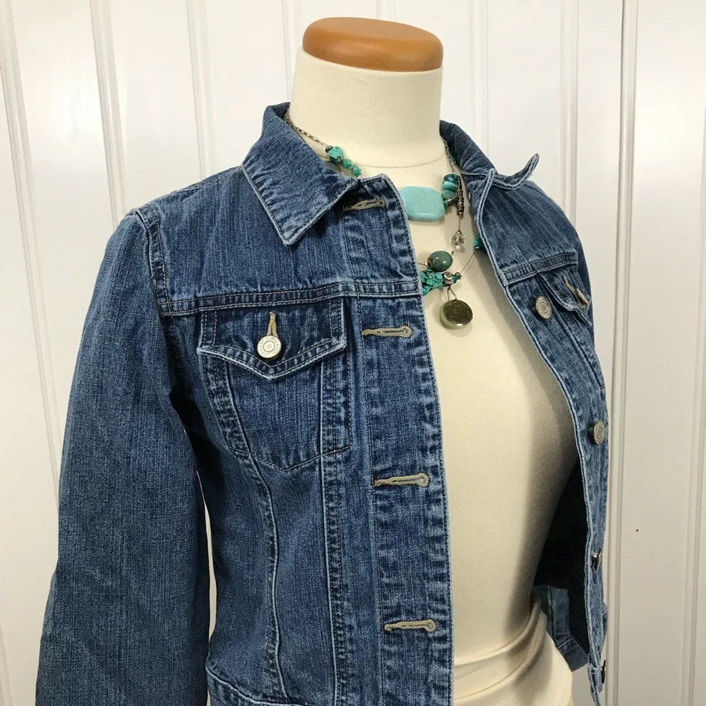 Gap kids jean jacket size L 10